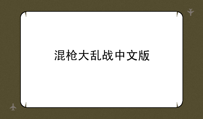 混枪大乱战中文版